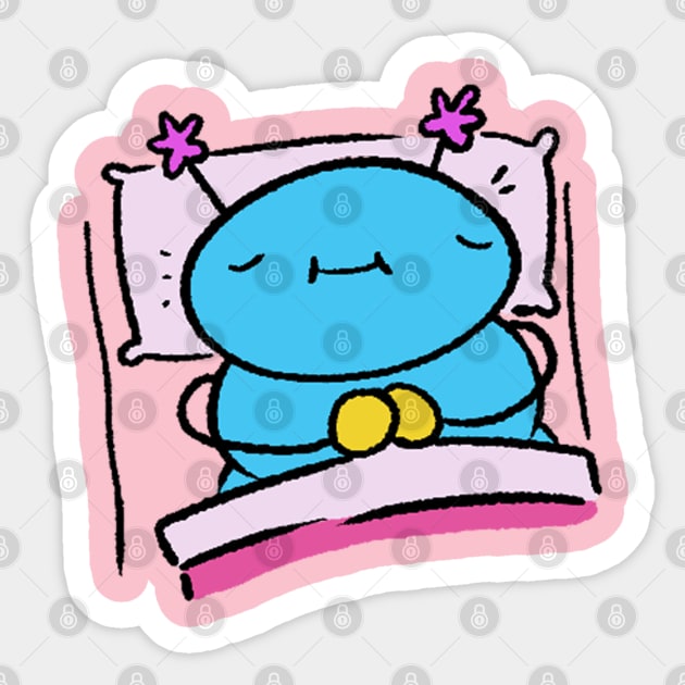 Sleeping Buggy Sticker by Possumpaints